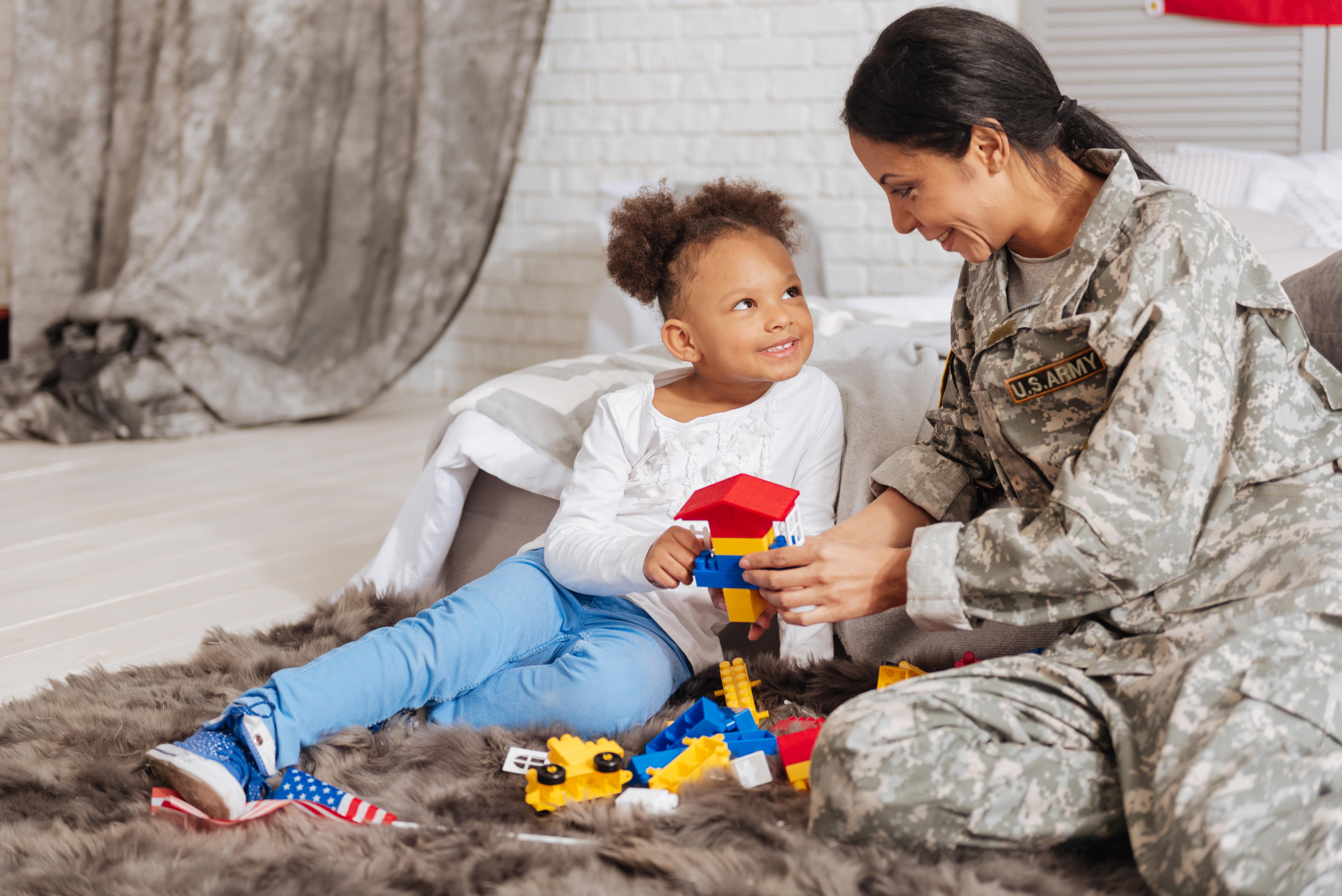 military mom with child after a divorce in Charleston, SC
